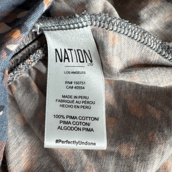 Nation LTD Sophie Gathered Smocked Party‎ Top Long Sleeve Womens Small - Picture 8 of 10